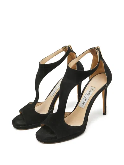 Pre-owned Jimmy Choo 100mm Lana Cut-out Sandals