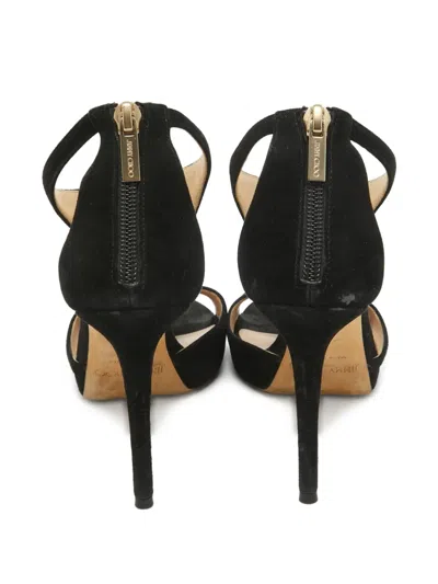 Pre-owned Jimmy Choo 100mm Lana Cut-out Sandals