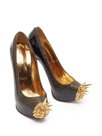 Pre-owned Christian Louboutin 145mm Lady Asteroid Pumps