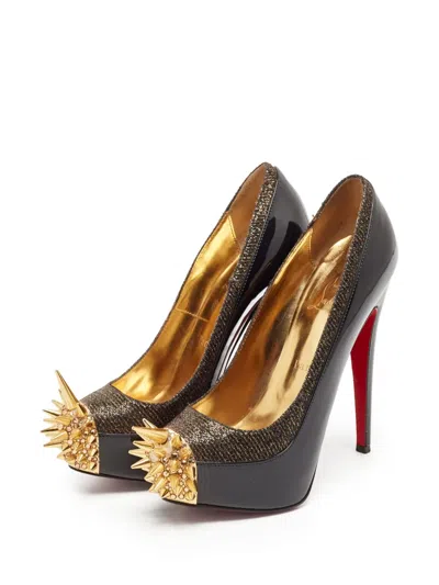 Pre-owned Christian Louboutin 145mm Lady Asteroid Pumps