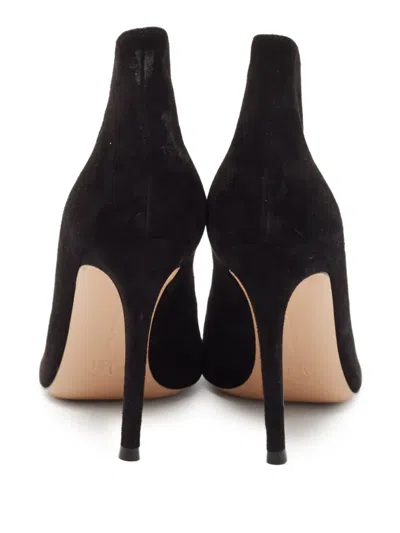 Pre-owned Gianvito Rossi  105mm Vamp Peep-toe Ankle Boots