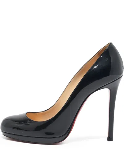 Pre-owned Christian Louboutin 115mm Patent-finish Leather Pumps