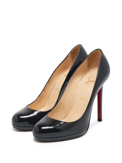 Pre-owned Christian Louboutin 115mm Patent-finish Leather Pumps
