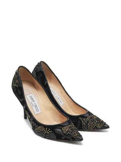 Pre-owned Jimmy Choo 85mm Anouk Beaded Pumps