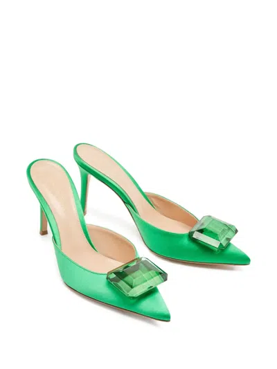Pre-owned Gianvito Rossi  90mm Jaipur Mules