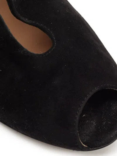 Pre-owned Gianvito Rossi  105mm Vamp Peep-toe Ankle Boots