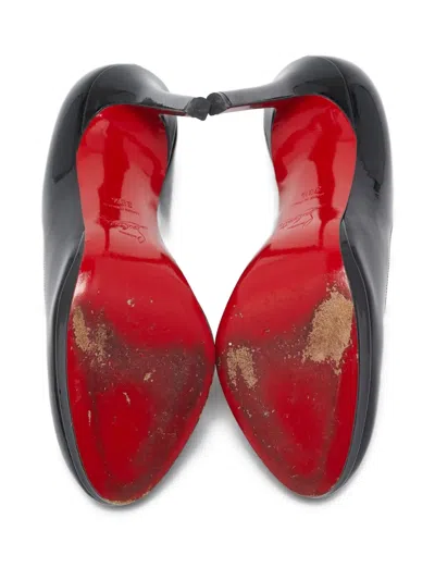 Pre-owned Christian Louboutin 115mm Patent-finish Leather Pumps