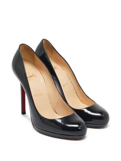 Pre-owned Christian Louboutin 115mm Patent-finish Leather Pumps
