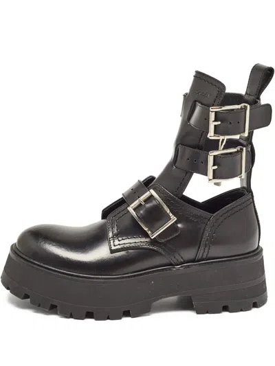 Pre-owned Alexander Mcqueen Rave Boots