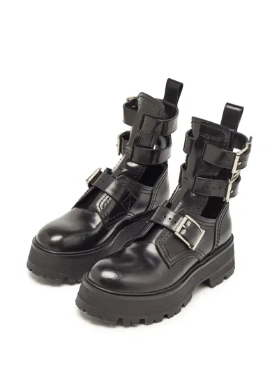 Pre-owned Alexander Mcqueen Rave Boots