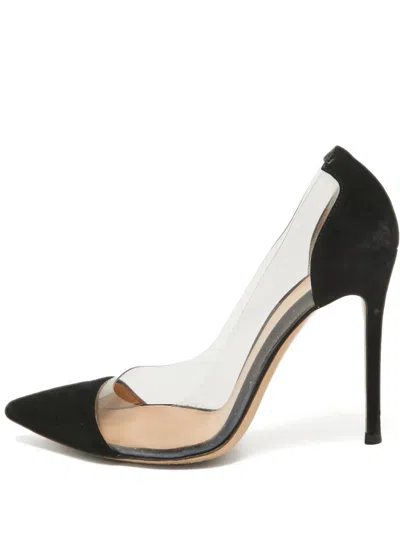 Pre-owned Gianvito Rossi  105mm Plexi Transparent-panel Stiletto Sandals