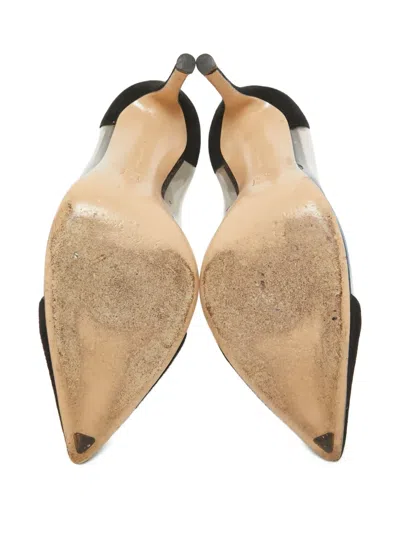 Pre-owned Gianvito Rossi  105mm Plexi Transparent-panel Stiletto Sandals