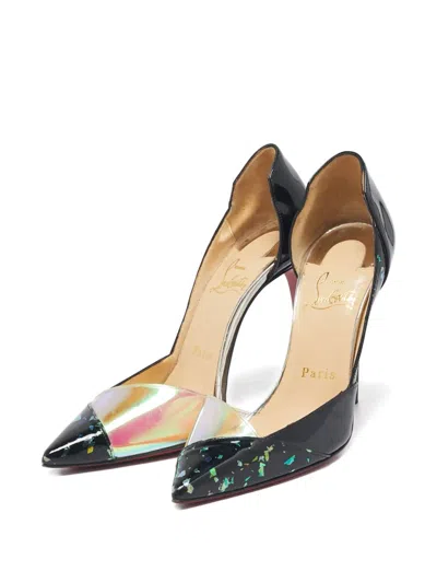 Pre-owned Christian Louboutin 100mm Tac Clac Pumps