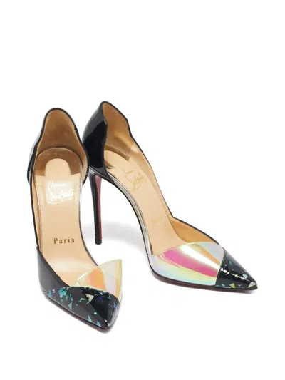 Pre-owned Christian Louboutin 100mm Tac Clac Pumps