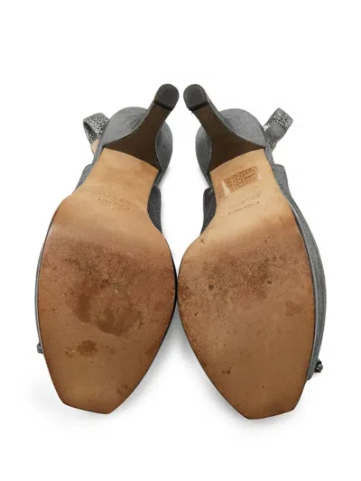 Pre-owned Fendi 140mm Peep-toe Slingback Pumps