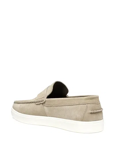 Geox Avola Penny Suede Loafers In Nude