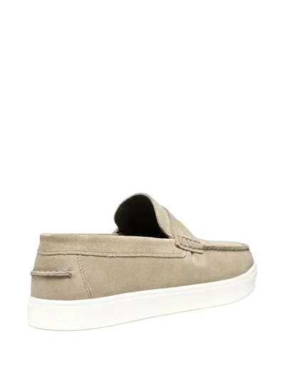 Geox Avola Penny Suede Loafers In Nude