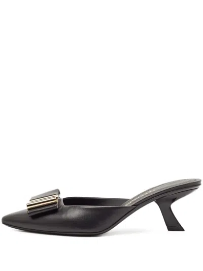 Pre-owned Ferragamo 70mm Leather Mules