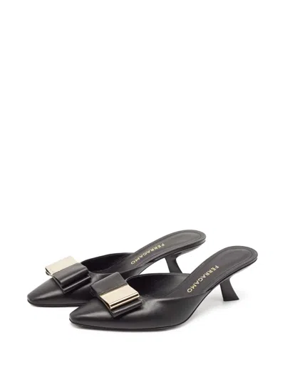 Pre-owned Ferragamo 70mm Leather Mules