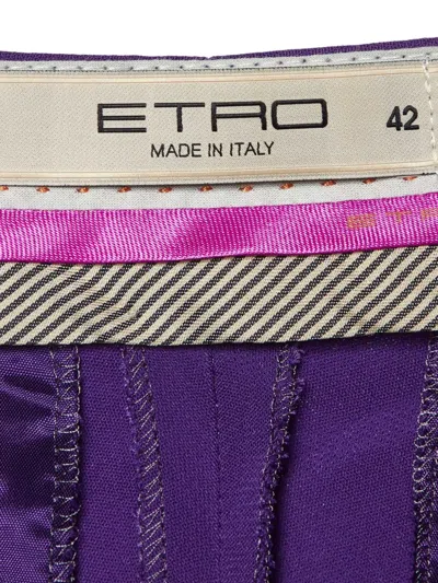 Pre-owned Etro Satin Trousers