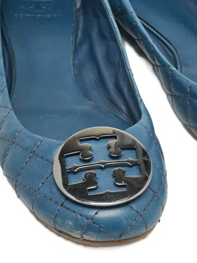 Pre-owned Tory Burch  Quilted Leather Ballet Flats