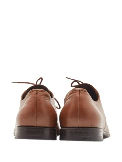 Pre-owned Prada Smooth Leather Derby Shoes