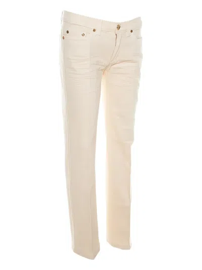 Pre-owned Roberto Cavalli Vintage Cotton Straight-leg Jeans