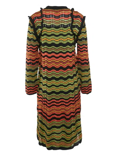 Pre-owned Missoni Patterned Knit Midi Dress