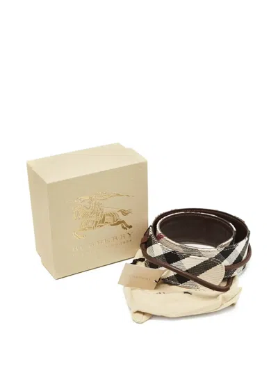 Pre-owned Burberry Leather Belt