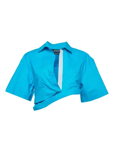 Pre-owned Jacquemus La Chemise Capri Cropped Shirt