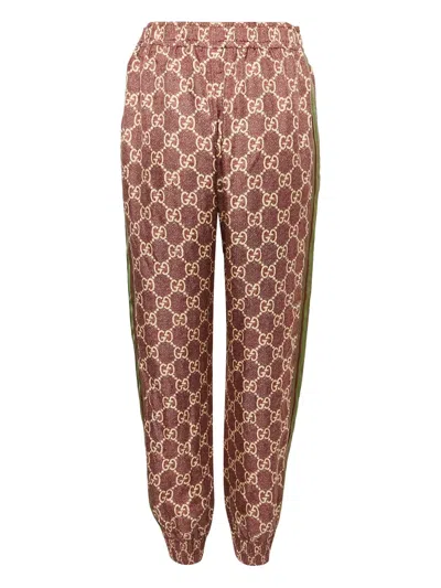 Pre-owned Gucci Gg-print Trousers