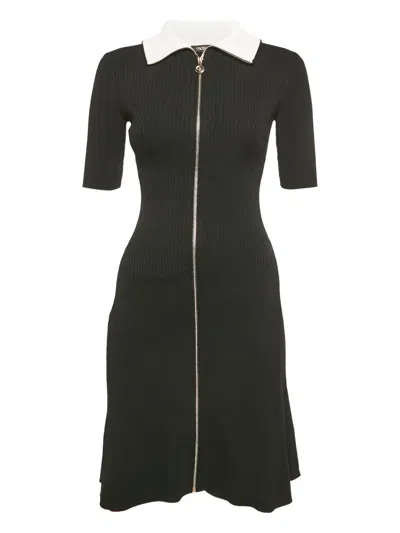 Pre-owned Maje  Ribbed Zip-up Dress