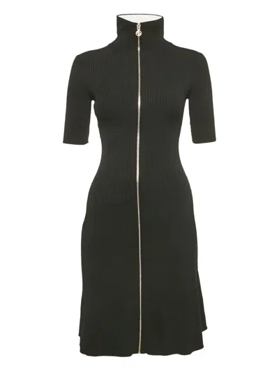 Pre-owned Maje  Ribbed Zip-up Dress