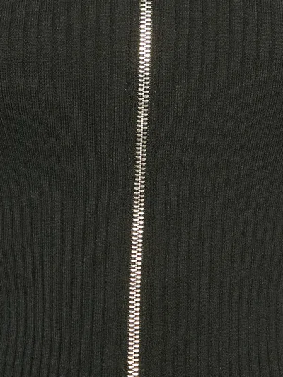 Pre-owned Maje  Ribbed Zip-up Dress