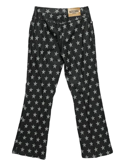 Pre-owned Moschino Star-print Flared Trousers