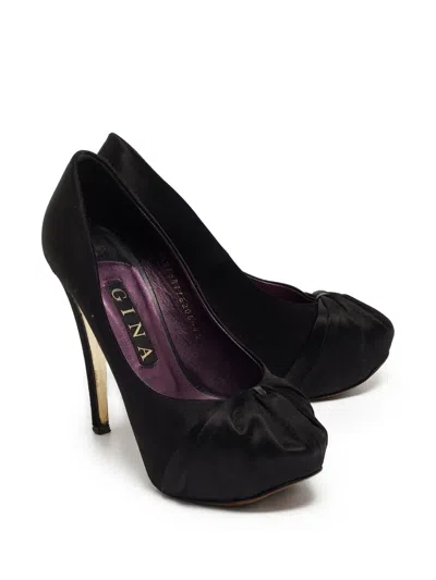 Pre-owned Gina  125mm Platform Pumps