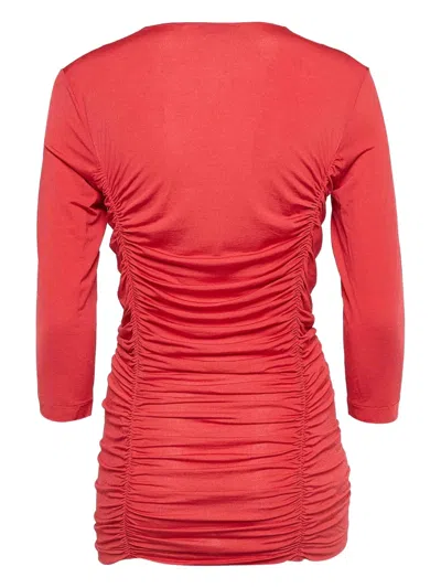 Pre-owned Etro Ruched V-neck Top