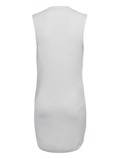 Pre-owned Elisabetta Franchi V-neck Sleeveless Knitted Mini Dress