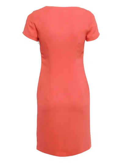 Pre-owned Moschino  Floral-appliqué Midi Dress