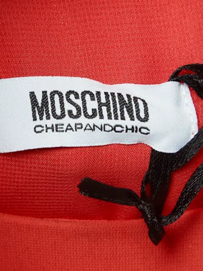 Pre-owned Moschino  Floral-appliqué Midi Dress