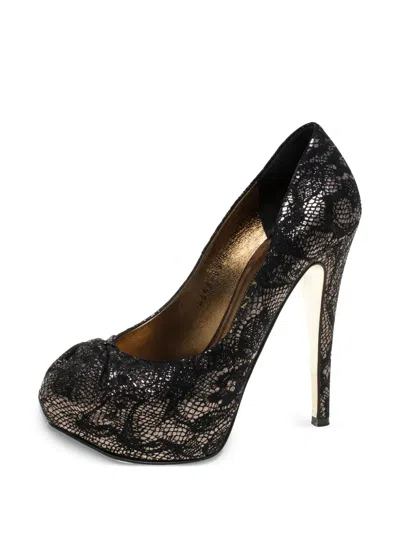 Pre-owned Gina  130mm Peep-toe Pumps