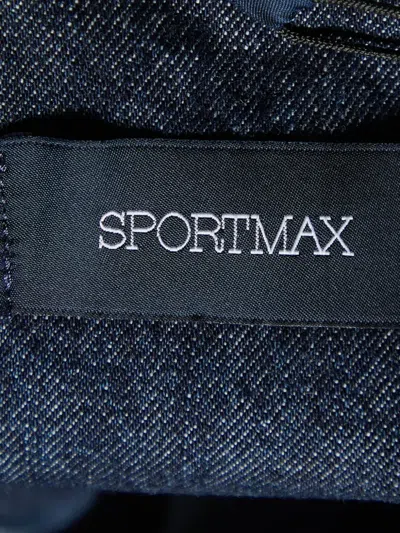 Pre-owned Sportmax Vintage Button-down Denim Dress