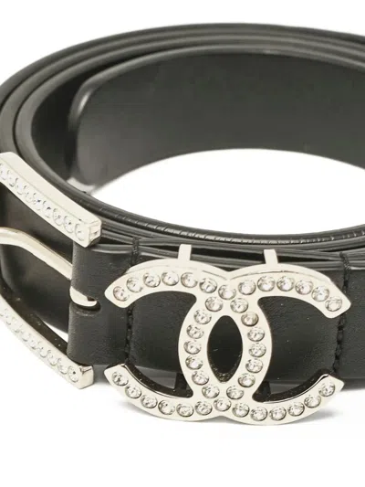 Pre-owned Chanel Interlocking Cc Logo Belt