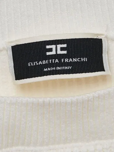 Pre-owned Elisabetta Franchi  Off-shoulder Ribbed Top