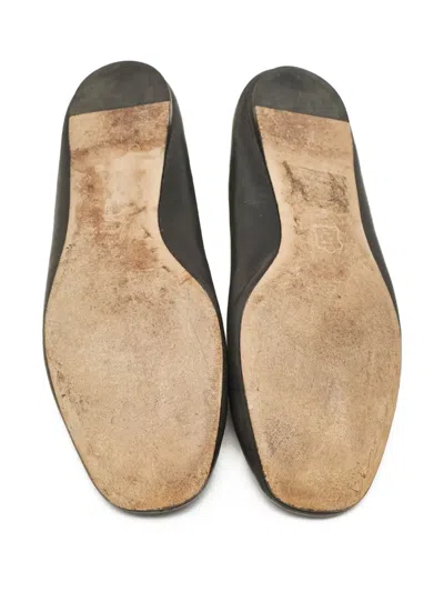 Pre-owned Tory Burch  Lowell Logo-plaque Ballet Flats