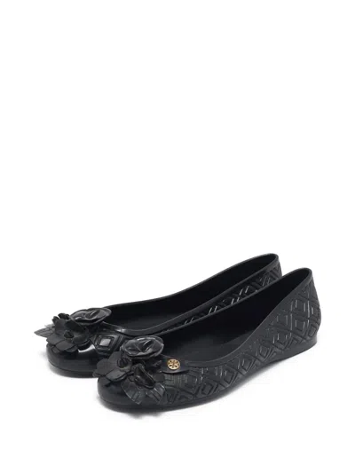 Pre-owned Tory Burch  Blossom Floral-embellished Ballet Flats