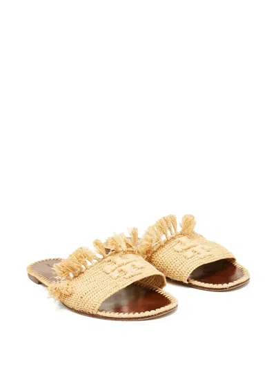 Pre-owned Tory Burch Eleanor Slides