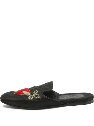 Pre-owned Gucci Satin Flats