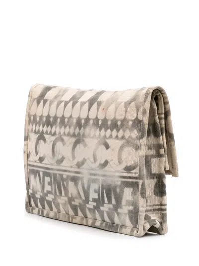 Pre-owned Chanel 2017-2018 Canvas Iliad Flap Clutch Bag