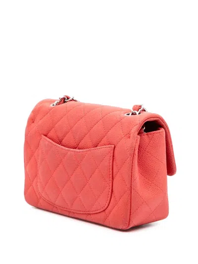 Pre-owned Chanel 2012-2013 Mini Rectangular Classic Caviar Single Flap Crossbody Bag